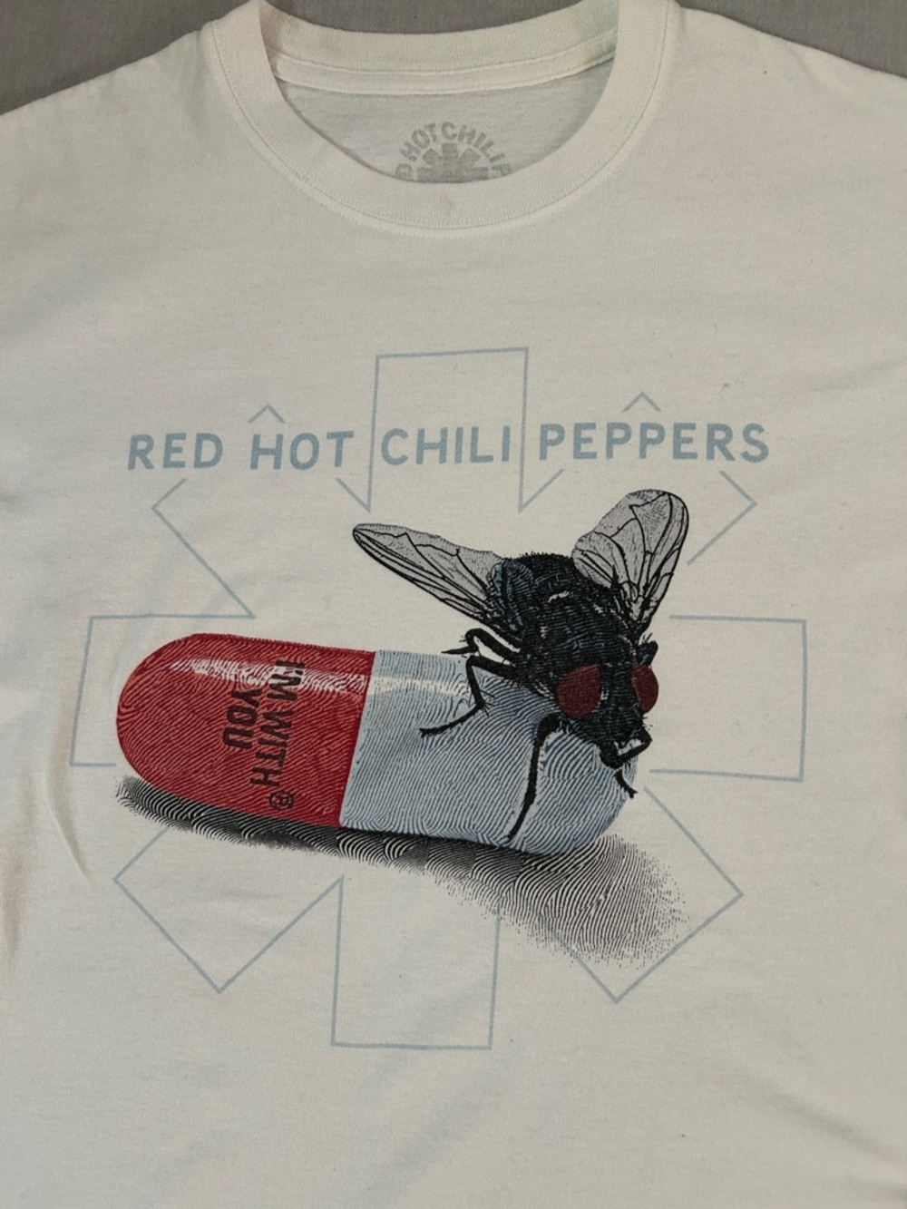 Red Hot Chili Peppers “I’m With You”Graphic Short Sleeve Tee 2011 - White